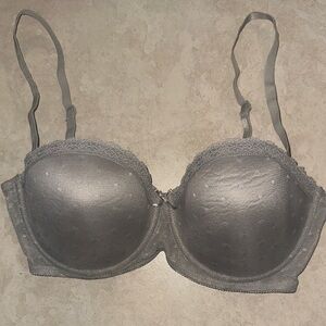 Secret possessions Elegant Gray Lace Bra 36C